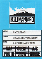 Anti-Flag - The O2 Academy, Islington, London 4.2.20